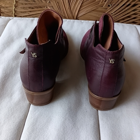 Yosi Samra Purple Suede Ankle Boots with Buckle_8 - Picture 4 of 7